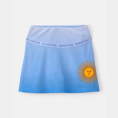 Toddler Girl Umbro Argentina Active Skort - Light Blue/White