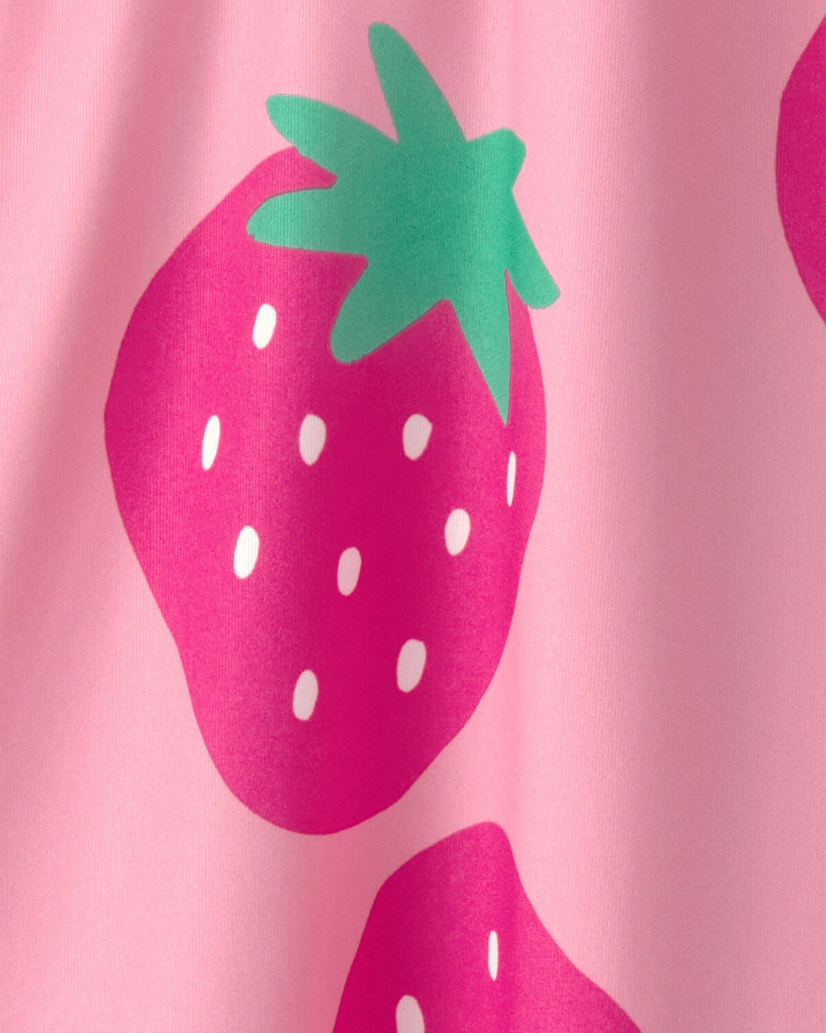 Toddler Girl Strawberry Swim Dress Coverup - Pink - Image 3