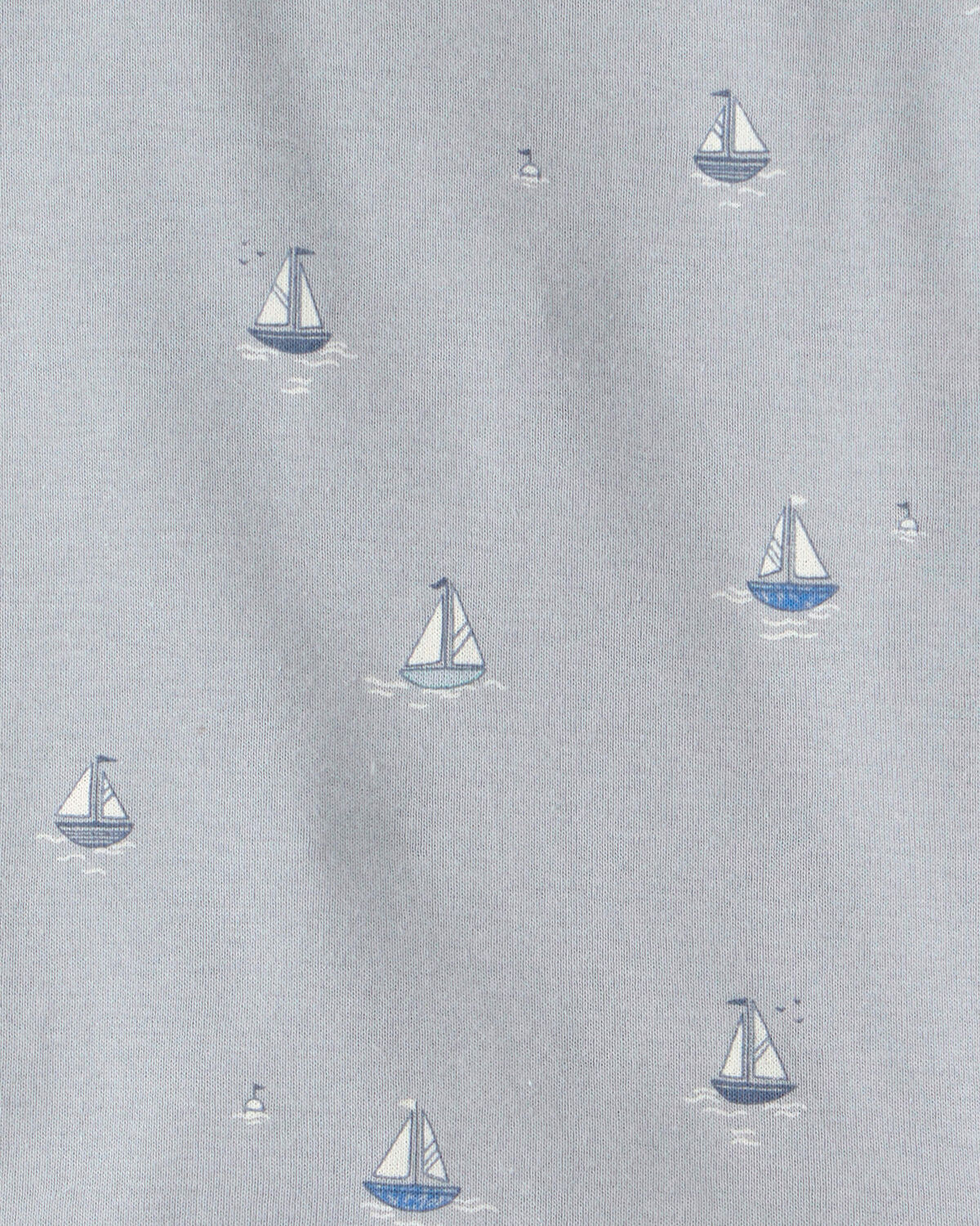 Toddler 2-Piece Organic Cotton Ribbed Pajama Set in Sail Away Print - Image 3
