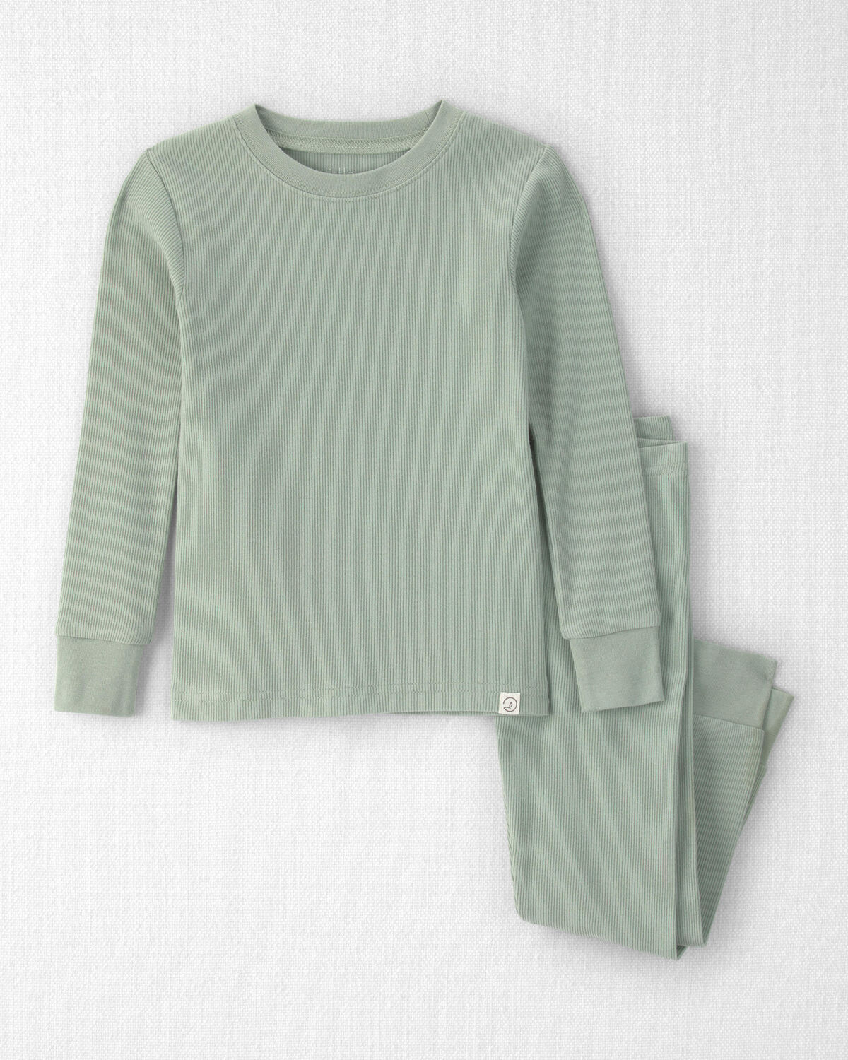 Toddler 2-Piece Organic Cotton Ribbed Pajamas