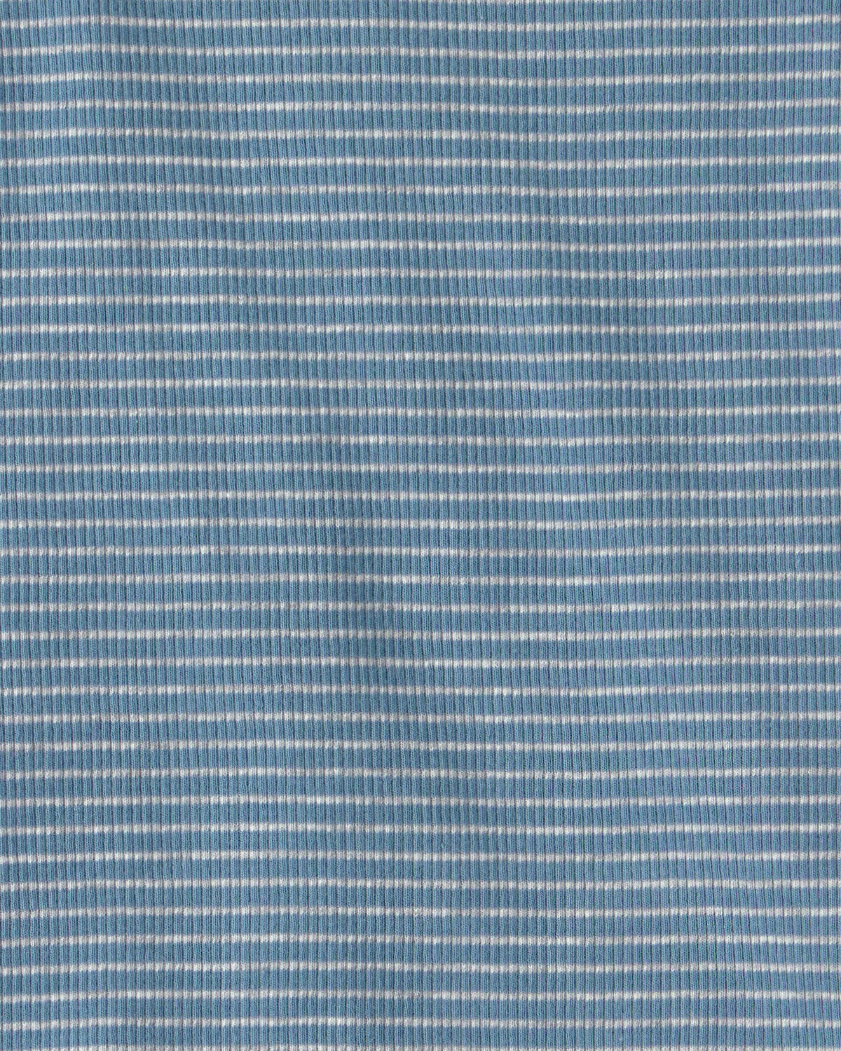 Toddler 2-Piece Organic Cotton Ribbed Pajama Set in Stripes - Image 3