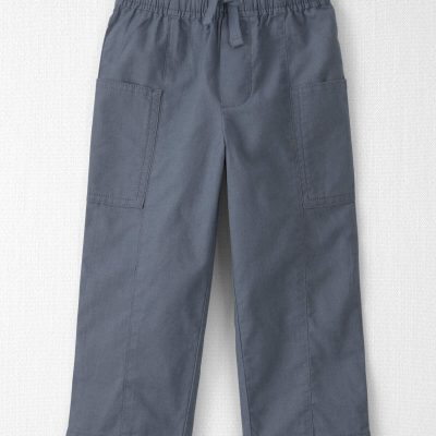 Toddler Boy Relaxed Linen Pants Made with Organic Cotton