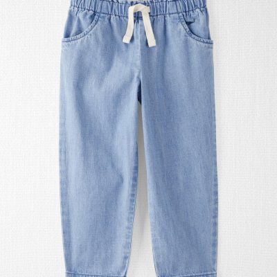 Toddler Boy Organic Cotton Chambray Pants