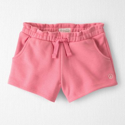 Toddler Girl French Terry Shorts Made with Organic Cotton