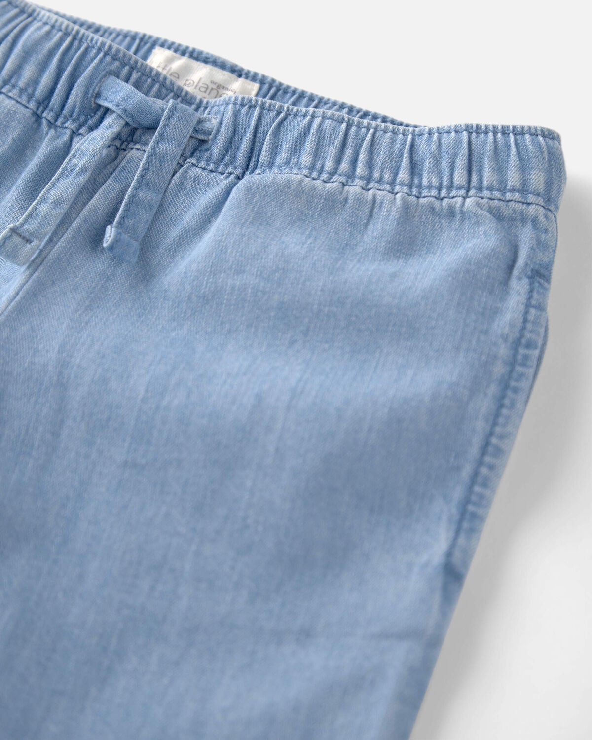 Toddler Girl Organic Cotton Chambray Pants - Image 3