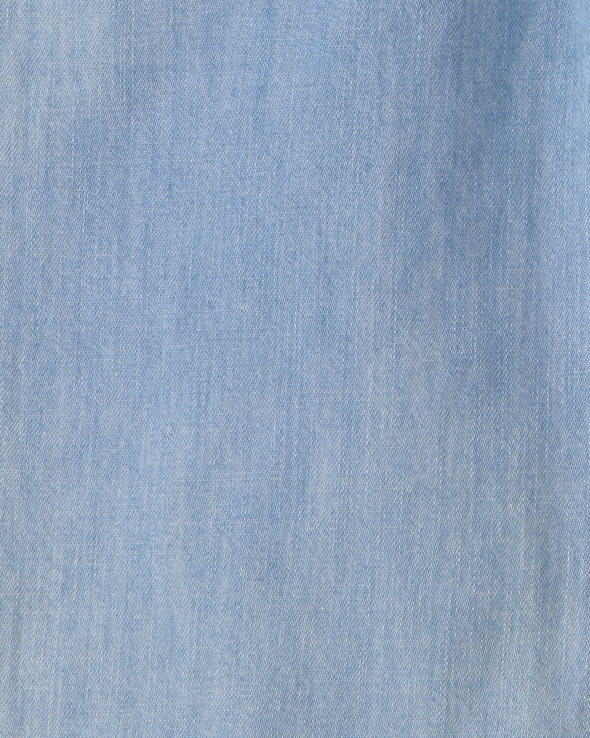 Toddler Girl Organic Cotton Chambray Pants - Image 4