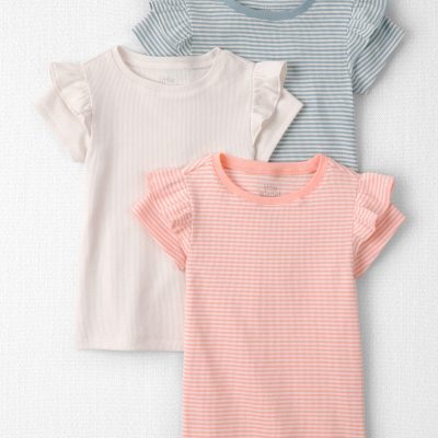 Toddler Girl 3-Pack Organic Cotton Tees