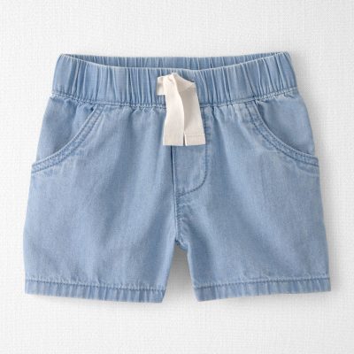 Toddler Organic Cotton Chambray Shorts