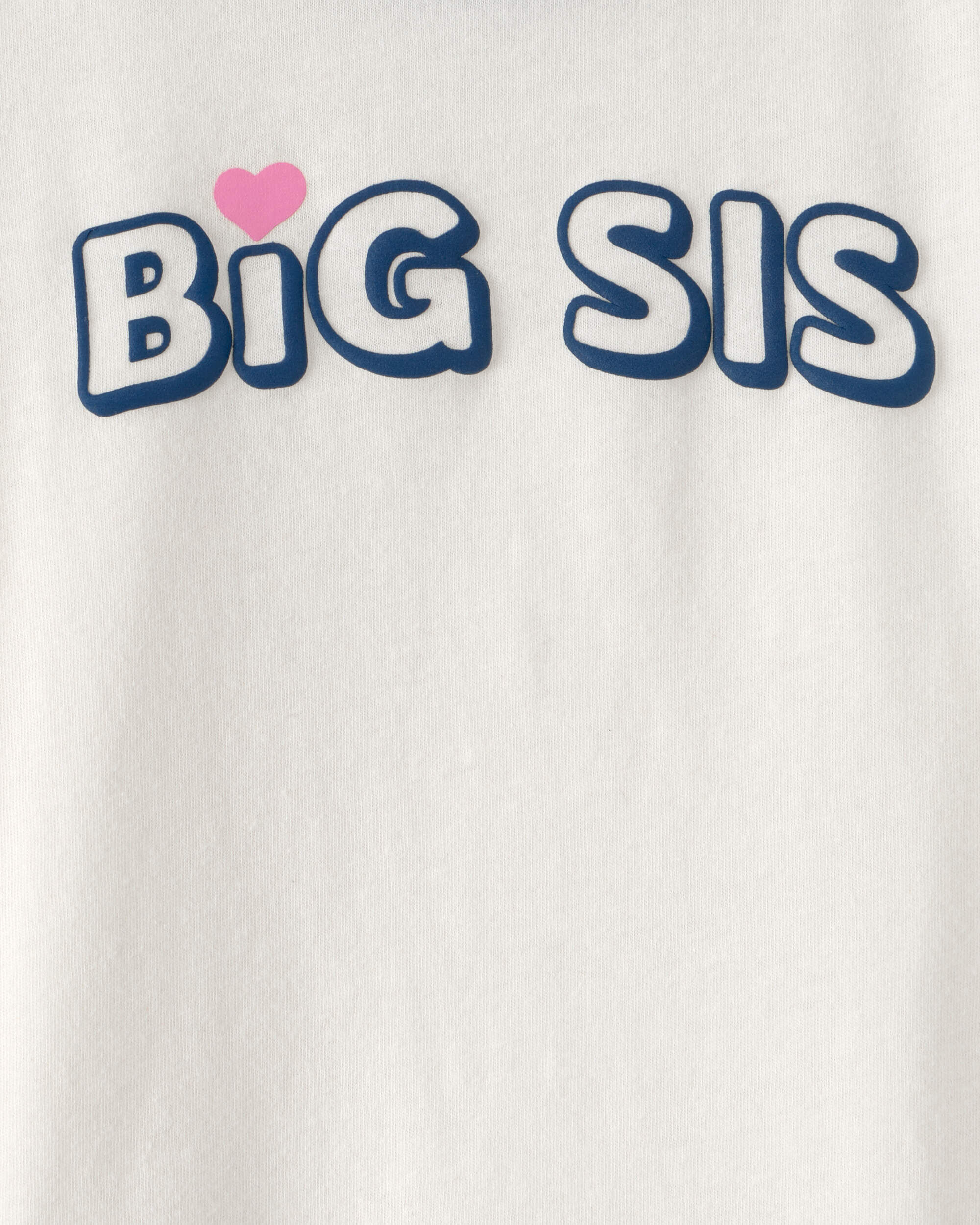 Toddler Girl 'Big Sis' Graphic Tee - Ivory - Image 4
