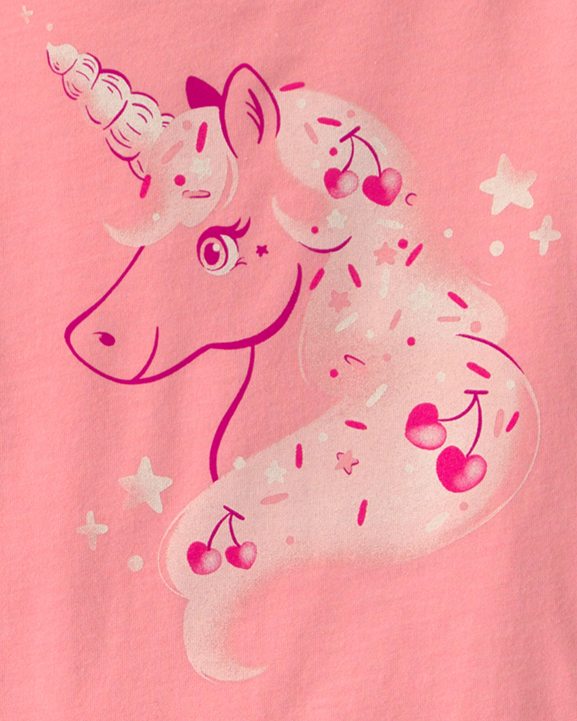 Toddler Girl Unicorn Graphic Tee - Pink - Image 3