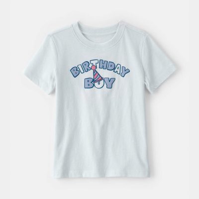 Toddler Boy 'Birthday Boy' Graphic Tee - Blue