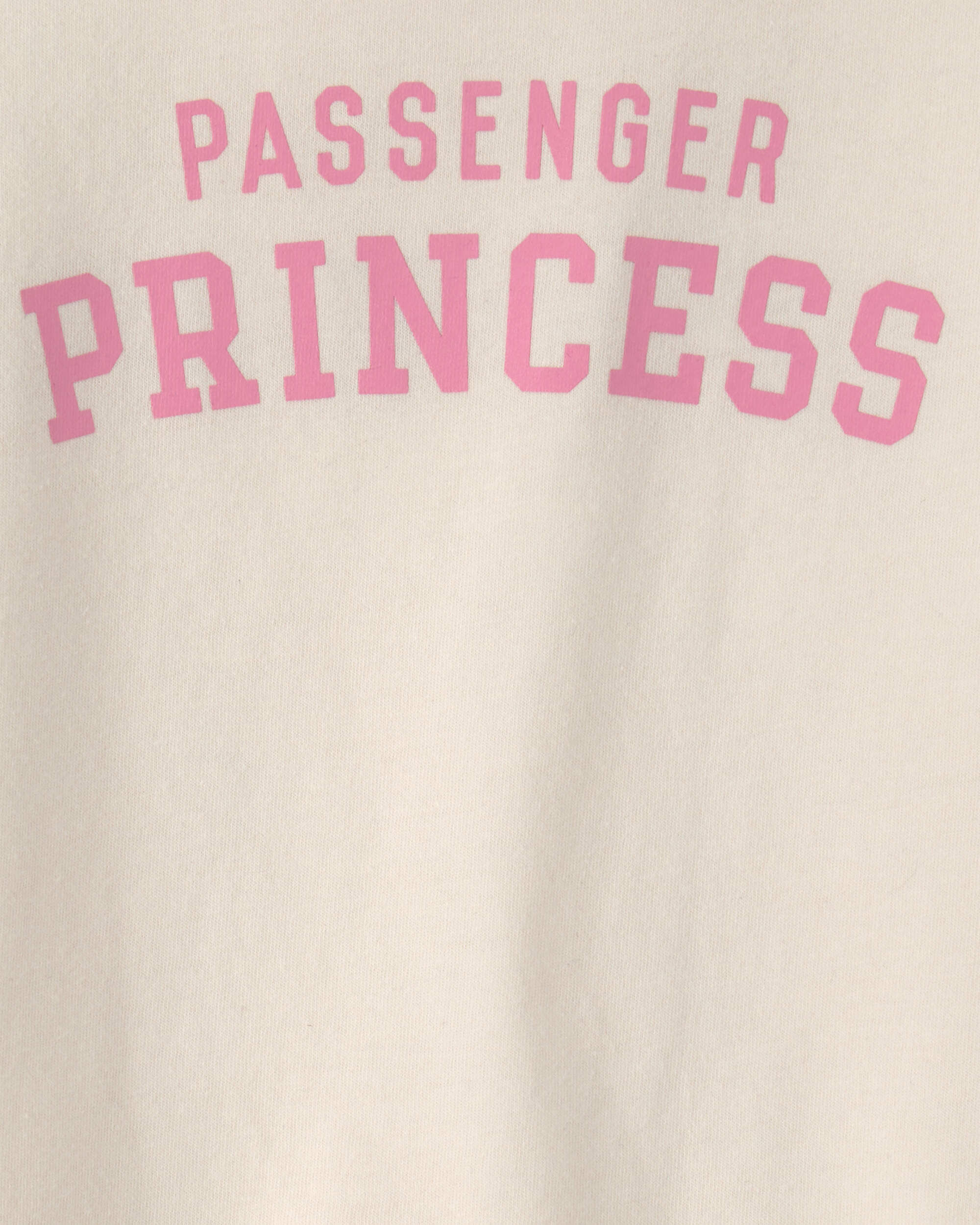 Toddler Girl 'Passenger Princess' Graphic Tee - Cream - Image 3