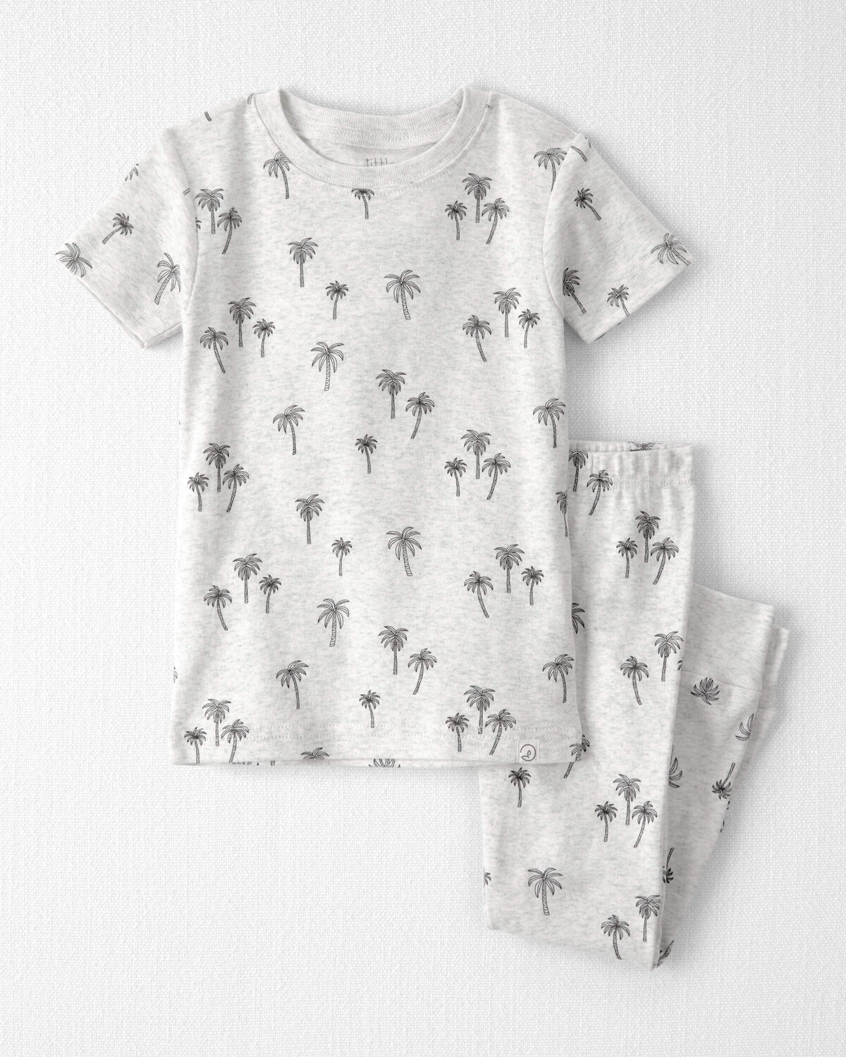 Toddler 2-Piece Organic Cotton Pajamas in Palm Trees