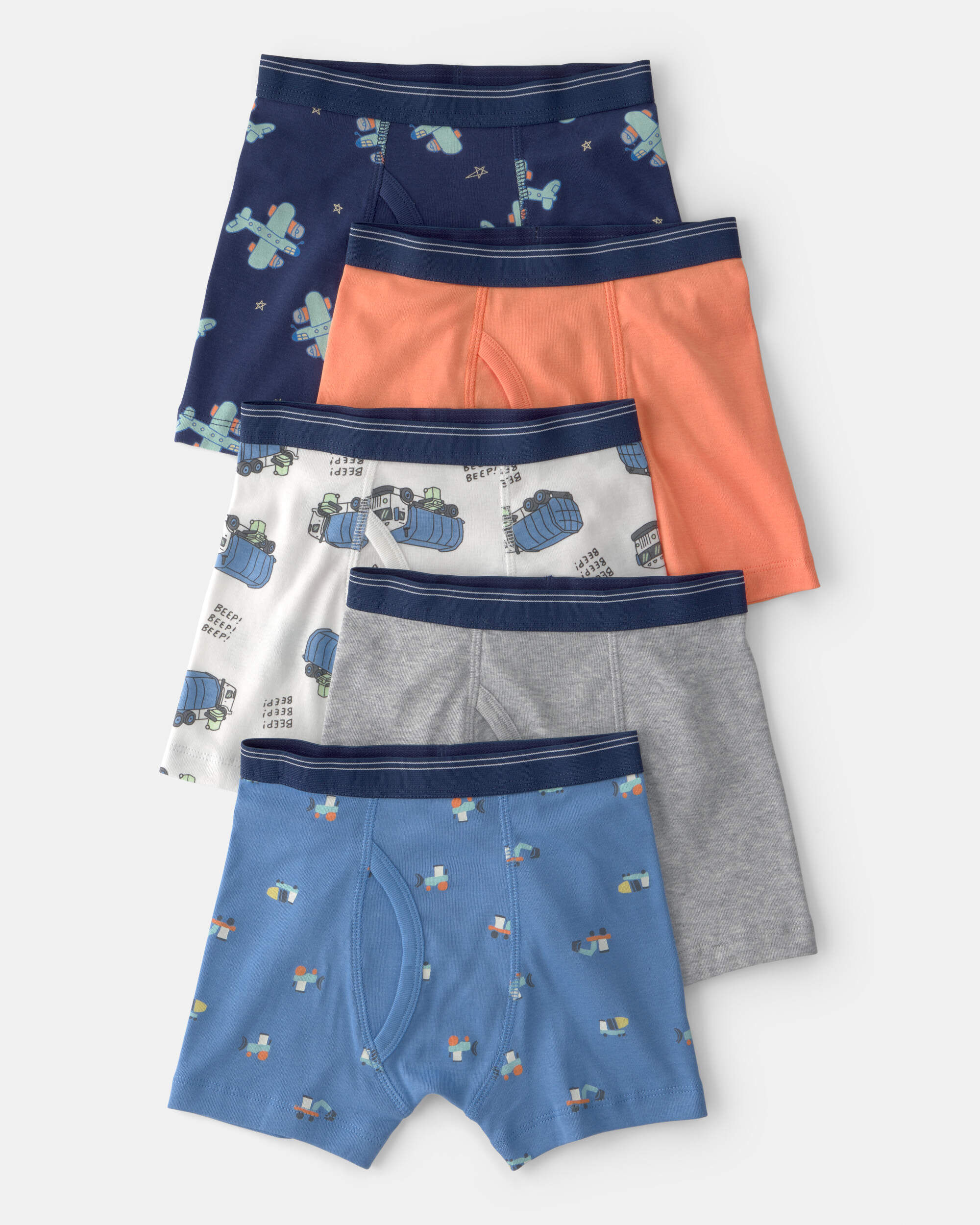 Toddler Boy 5-Pack Boxer Brief Underwear - Image 3