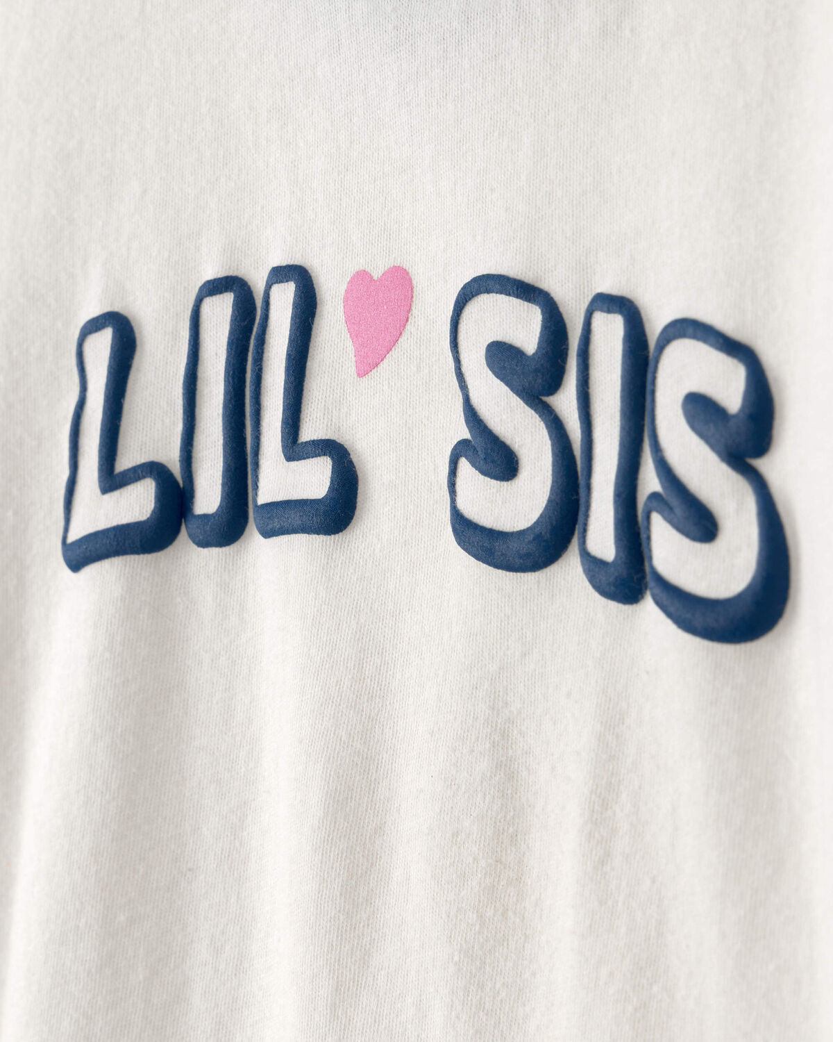 Toddler Girl 'Lil Sis' Graphic Tee - Ivory - Image 2