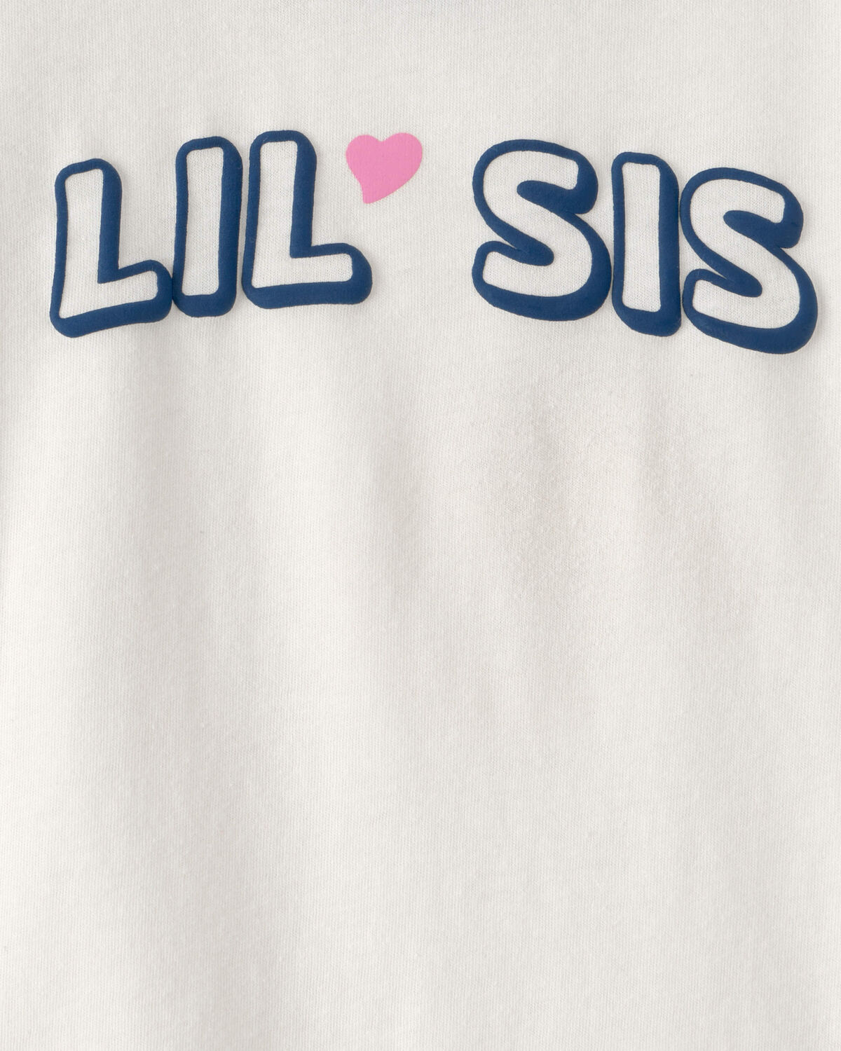 Toddler Girl 'Lil Sis' Graphic Tee - Ivory - Image 3