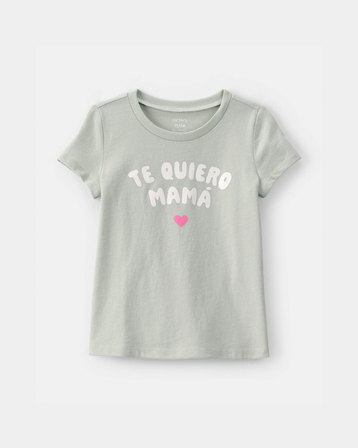 Toddler Girl 'Te Quiero Mamá' Graphic Tee - Green