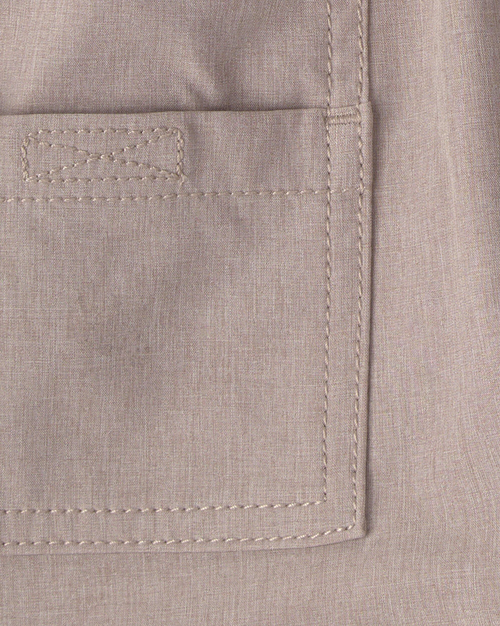 Toddler Boy Woven Pocket Shorts - Taupe - Image 4