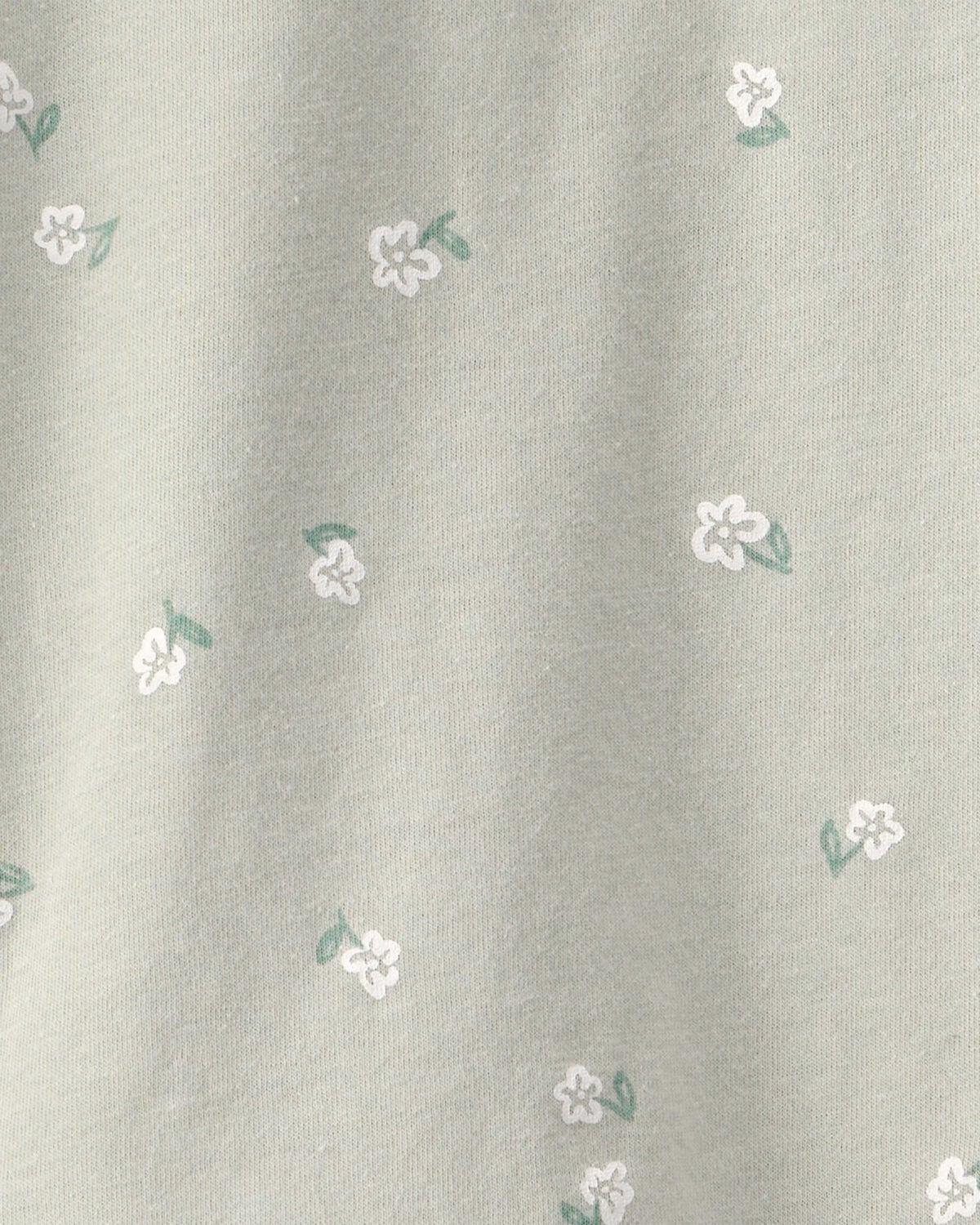 Toddler Girl Floral Relaxed Top - Green - Image 2