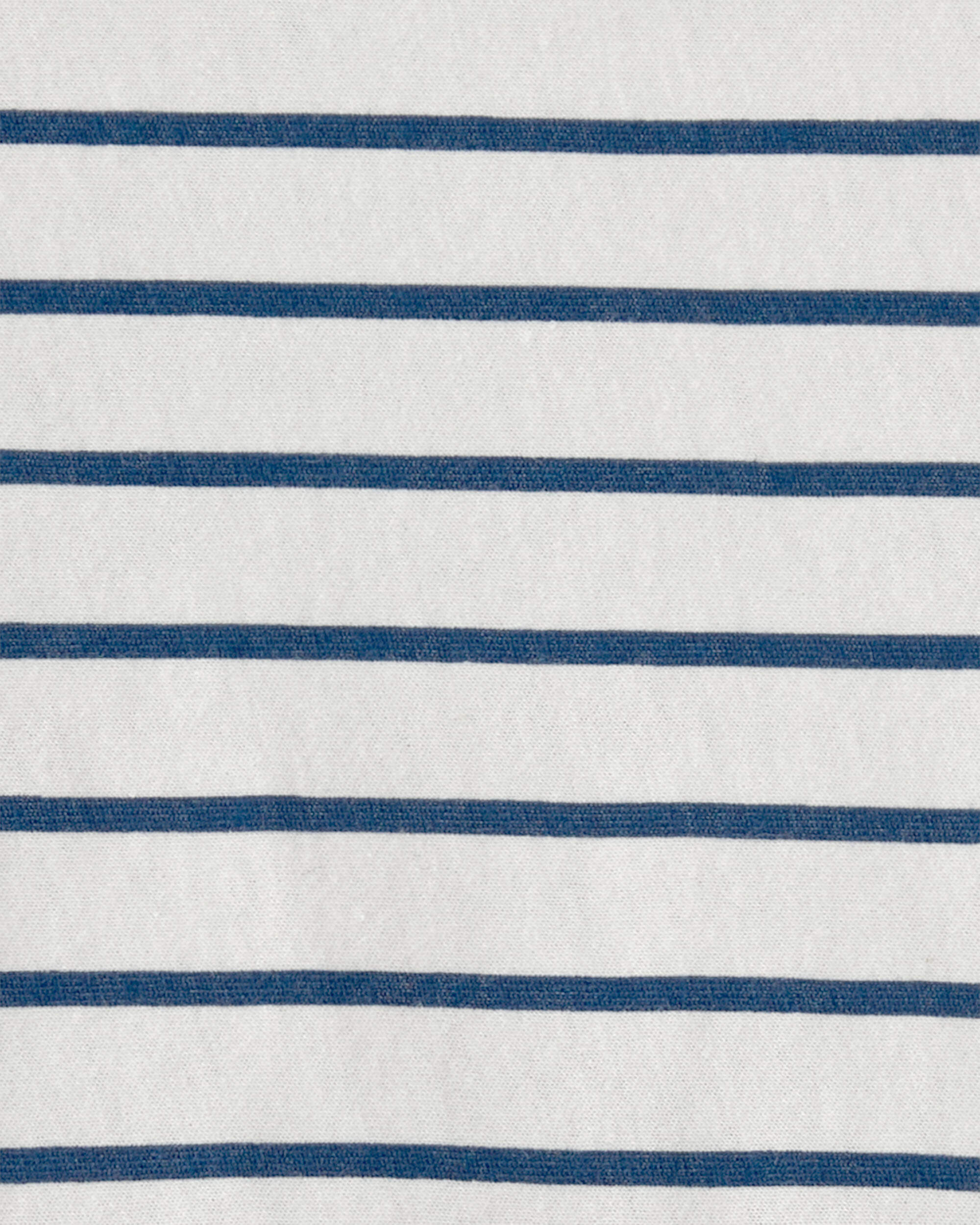 Toddler Girl Striped Short-Sleeve Dress - Blue/Ivory - Image 4