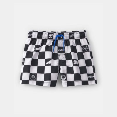 Toddler Boy ©Disney/Pixar Cars Swim Trunks - Black/White