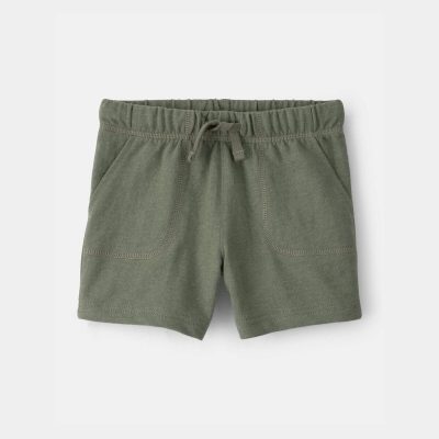 Toddler Boy French Terry Shorts - Green