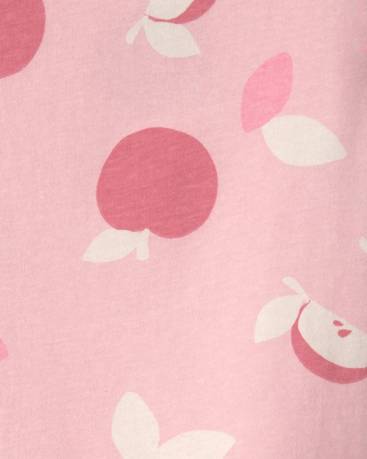 Toddler Girl Apple Relaxed Peplum Top - Pink - Image 2