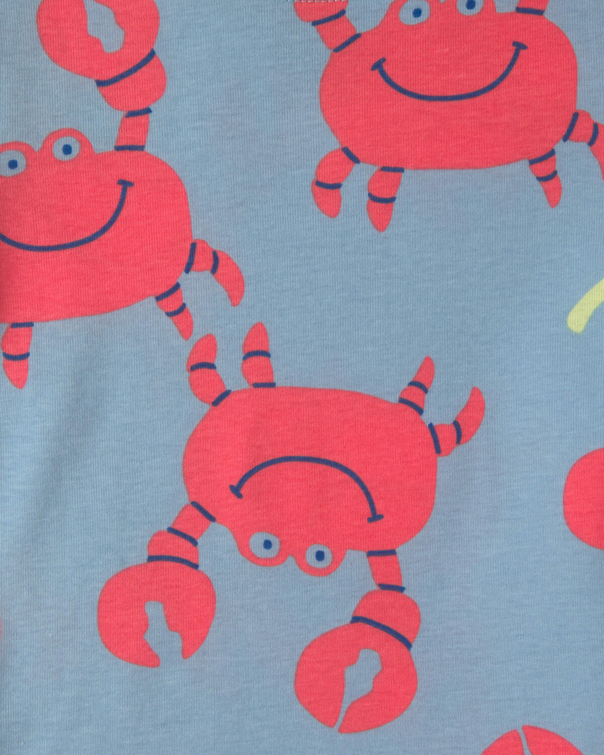 Toddler Boy Sunshine Beach 100% Cotton 4-Piece Pajama Set - Image 3