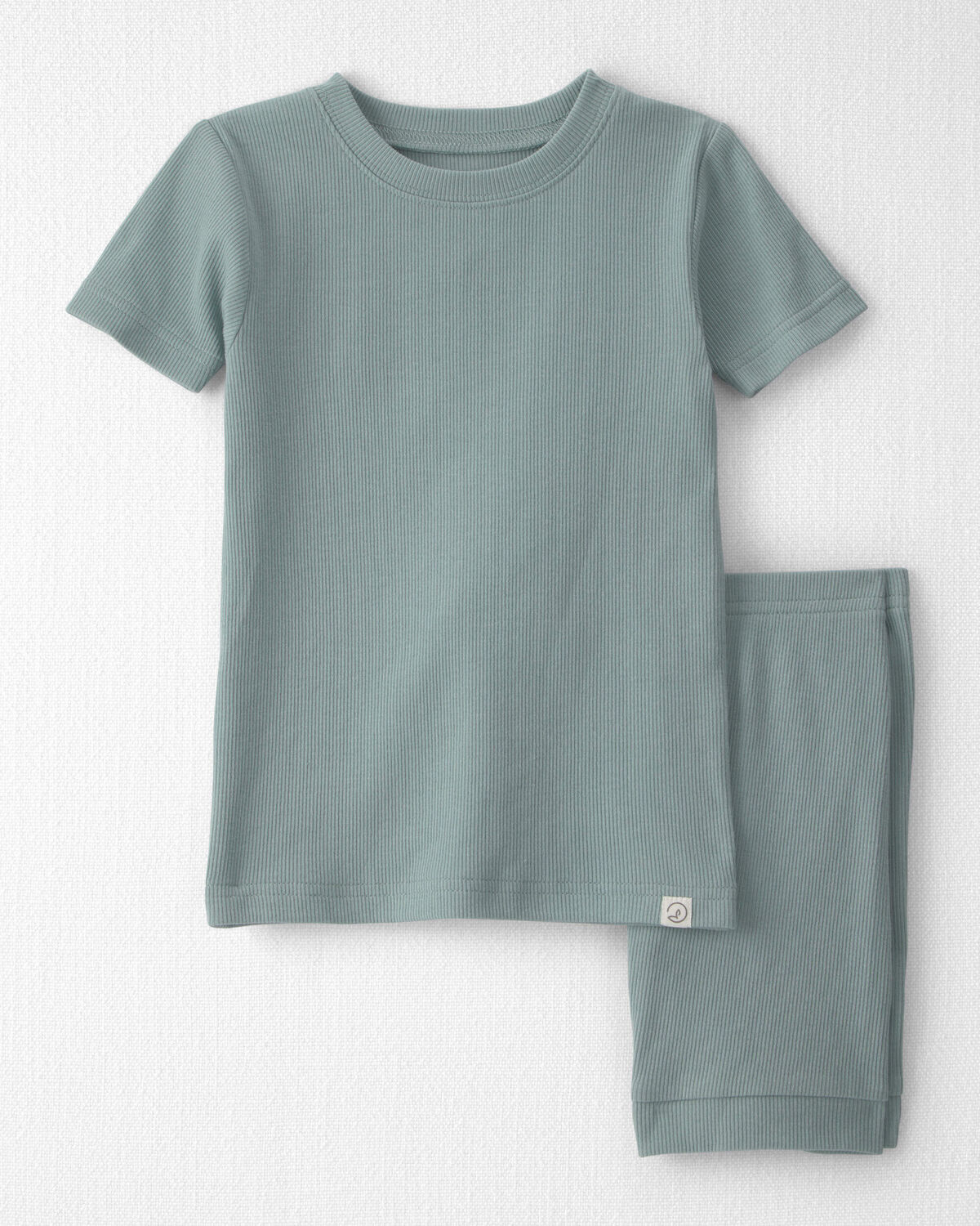 Toddler 2-Piece Organic Cotton Ribbed Pajamas