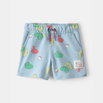 Toddler Boy Pool Floatie Pull-On Shorts - Blue