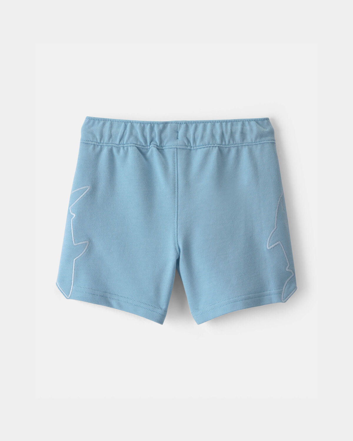 Toddler Boy Shark French Terry Shorts - Blue - Image 2