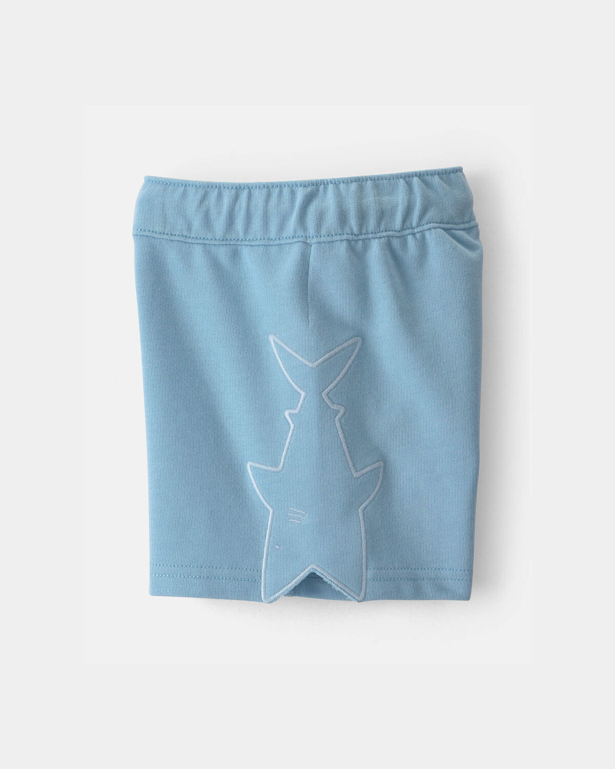 Toddler Boy Shark French Terry Shorts - Blue - Image 3