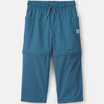 Toddler Boy 2-in-1 Poplin Zip-Off Pants - Blue