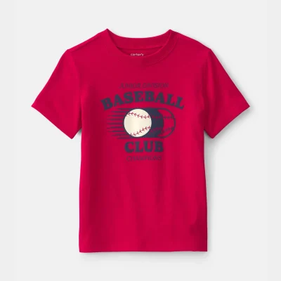 Toddler Boy 'Baseball Club' Graphic Tee - Red