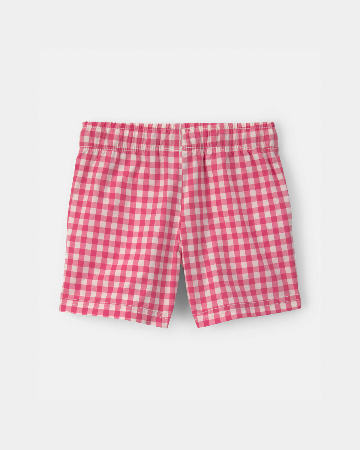 Toddler Boy Gingham Poplin Shorts - Red - Image 2