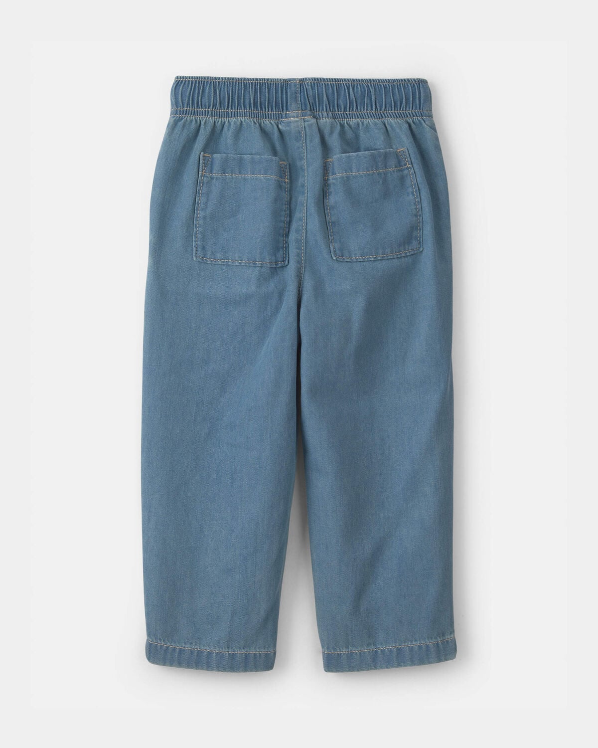 Toddler Boy Chambray Straight-Leg Pant - Light Wash - Image 2