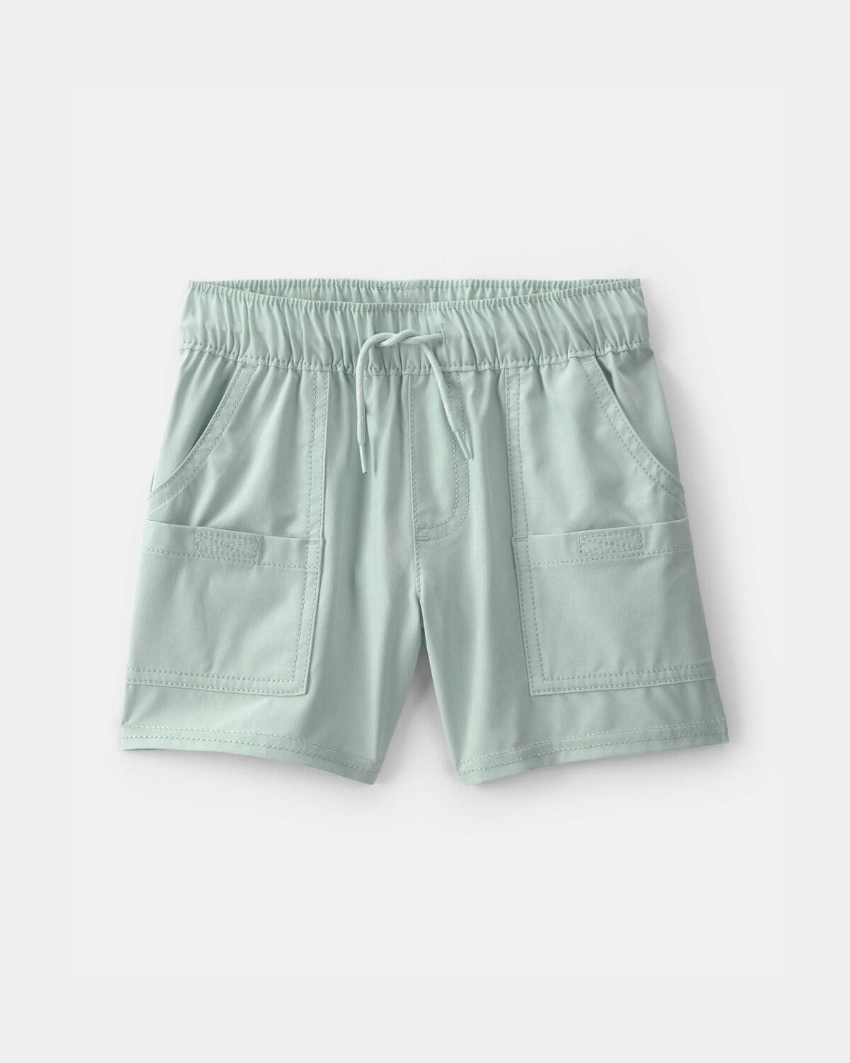 Toddler Boy Poplin Drawstring Utility Shorts - Green