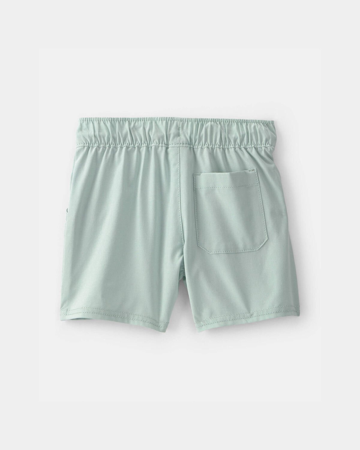 Toddler Boy Poplin Drawstring Utility Shorts - Green - Image 2