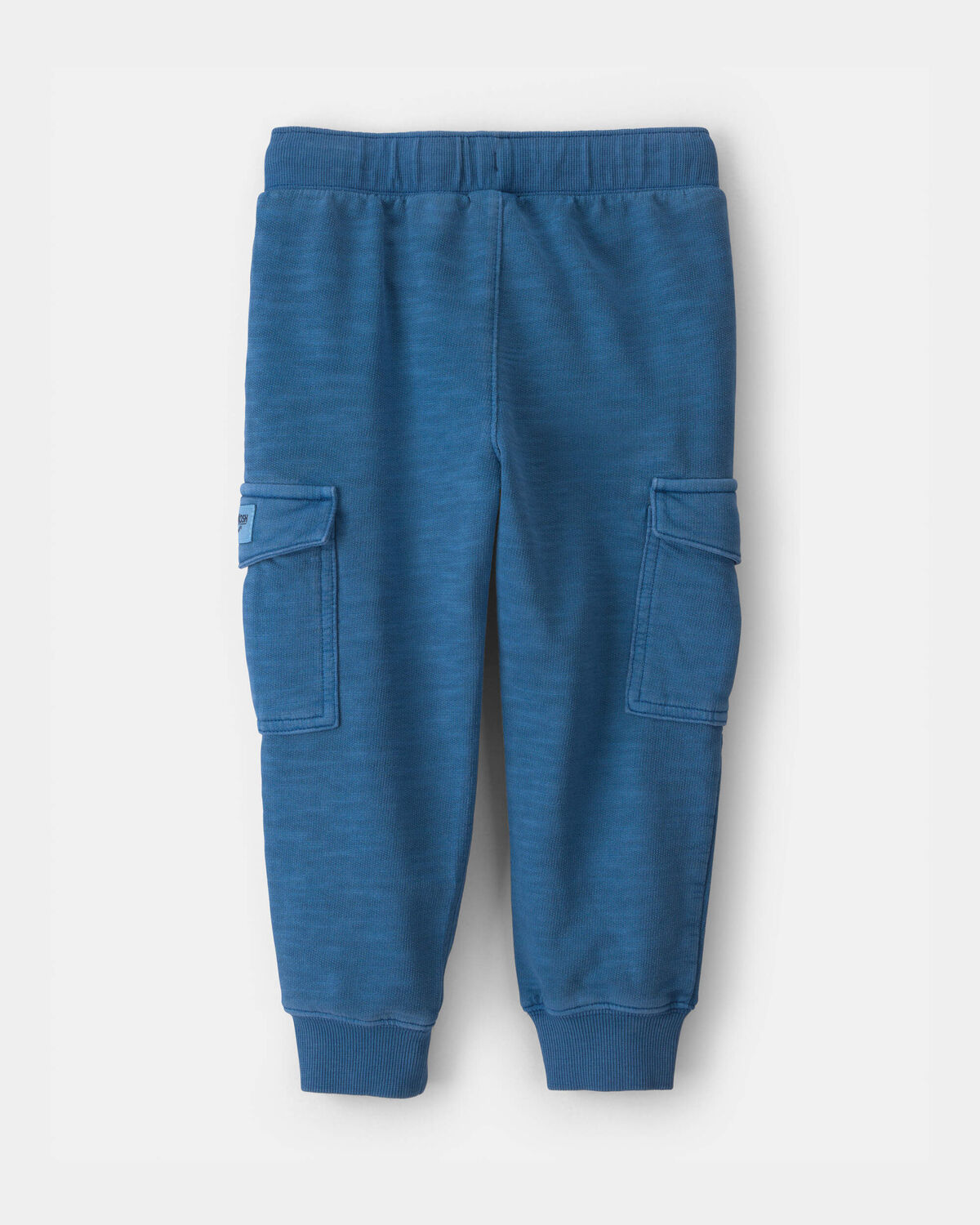 Toddler Boy French Terry Cargo Knit Joggers - Blue - Image 2