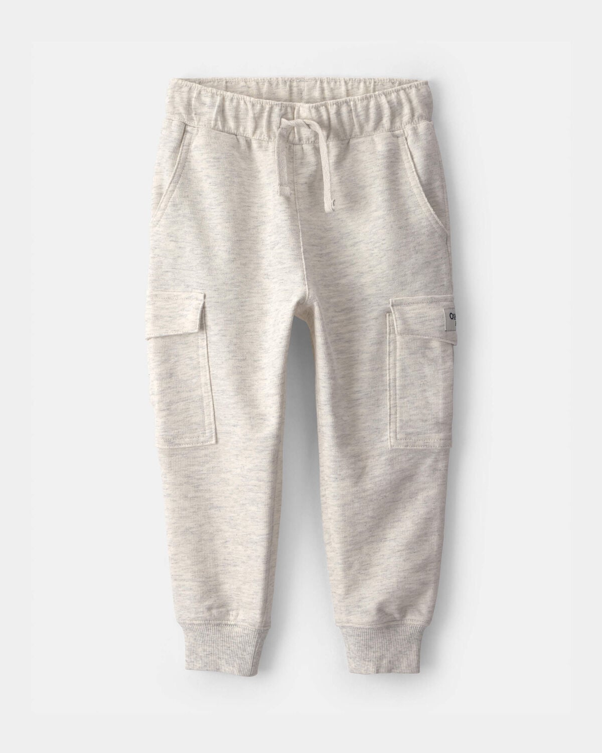 Toddler Boy French Terry Cargo Knit Joggers - Grey