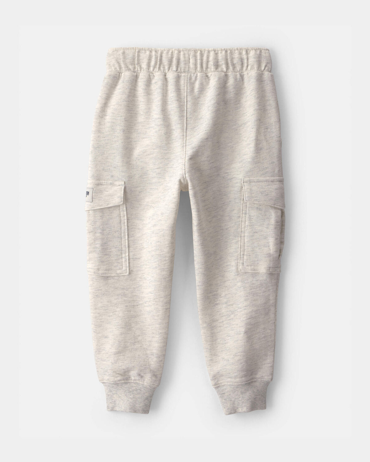 Toddler Boy French Terry Cargo Knit Joggers - Grey - Image 2