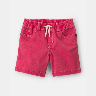 Toddler Boy Stretch Twill Shorts - Red