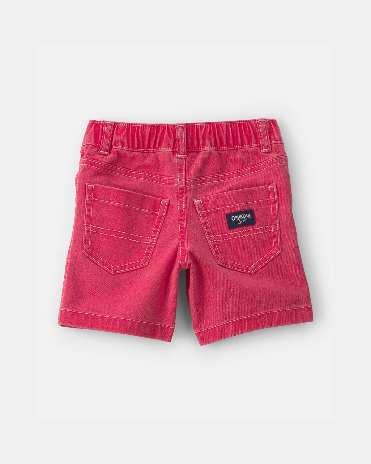 Toddler Boy Stretch Twill Shorts - Red - Image 2