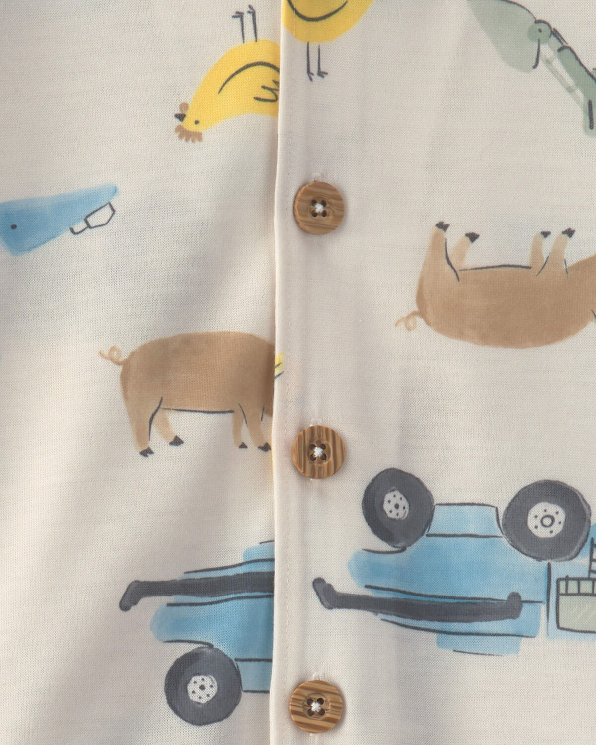 Toddler Boy 2-Piece Farm Short-Sleeve Pajama Set - Image 4