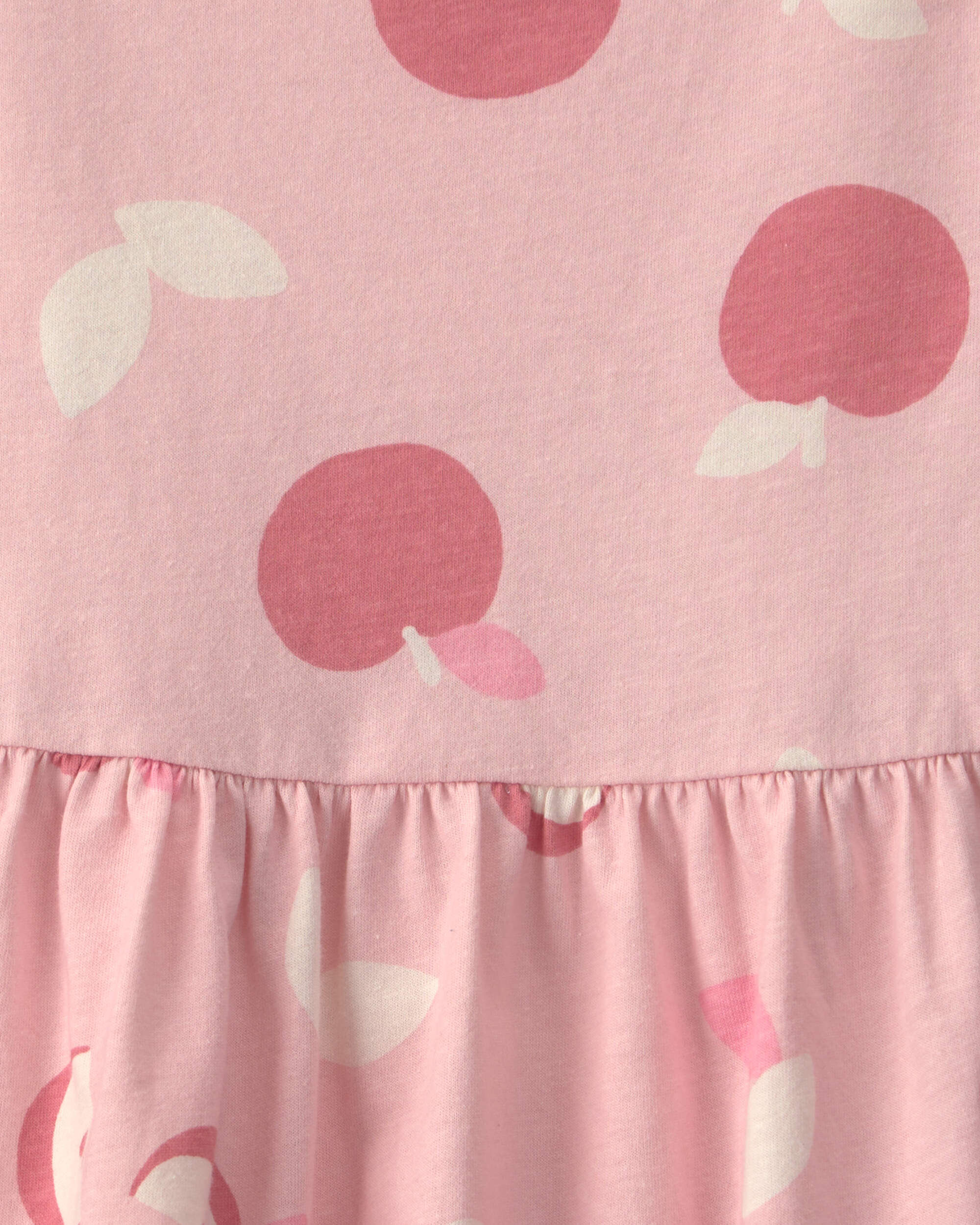 Toddler Girl Apple Short-Sleeve Dress - Pink - Image 4