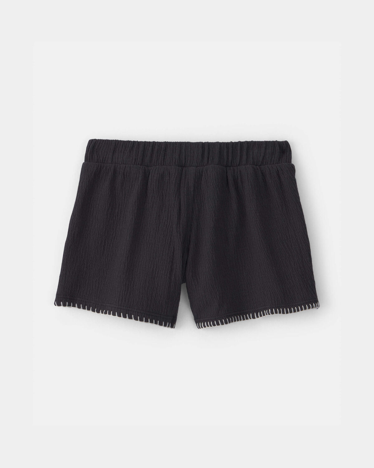 Toddler Girl Crinkle Shorts - Black - Image 5