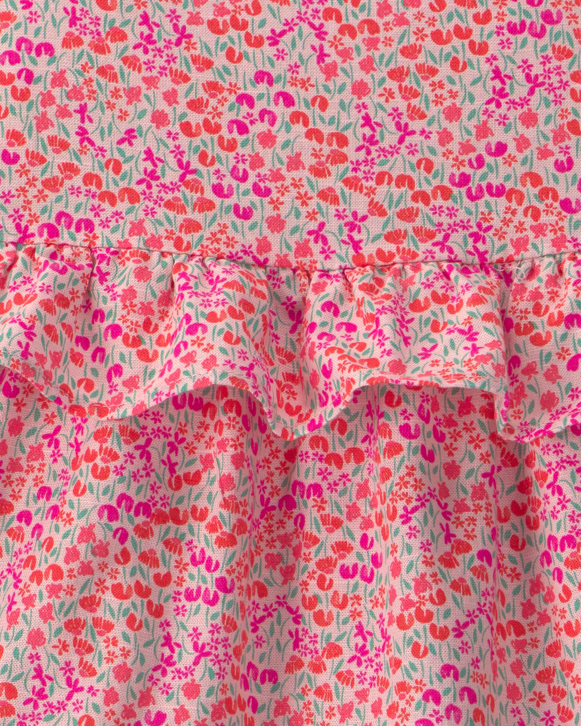 Toddler Girl Floral Ruffle Tiered Dress - Pink - Image 4