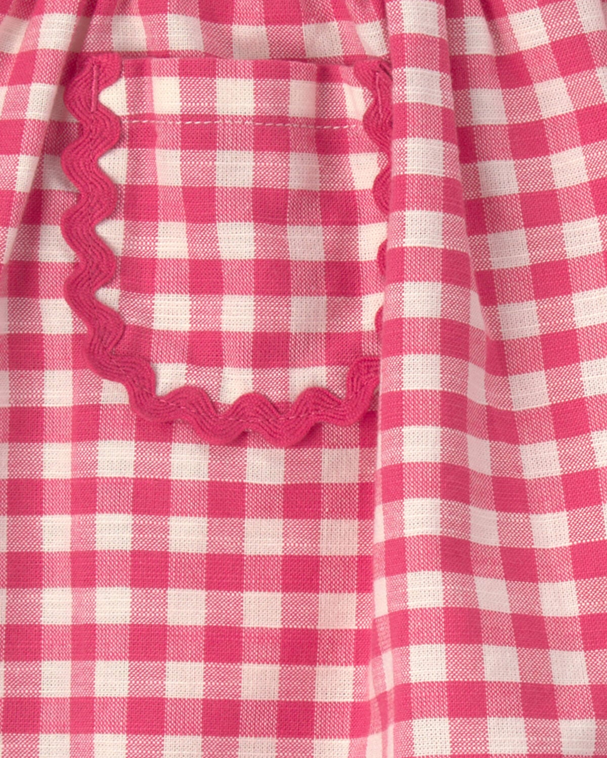 Toddler Girl Gingham Skort - Red - Image 2