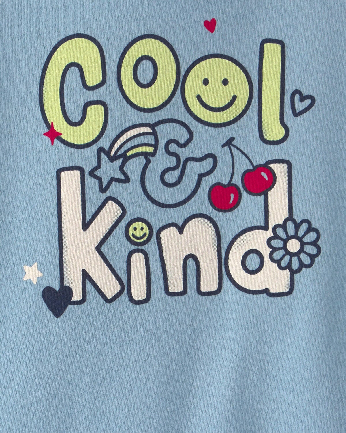 Toddler Girl 'Cool & Kind' Graphic Tee - Blue - Image 2