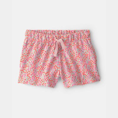 Toddler Girl Floral French Terry Shorts
